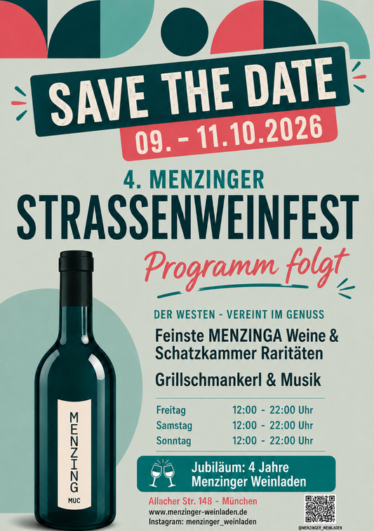 4. Menzinger Straßenweinfest - Jubiläumsfest - Eintritt frei