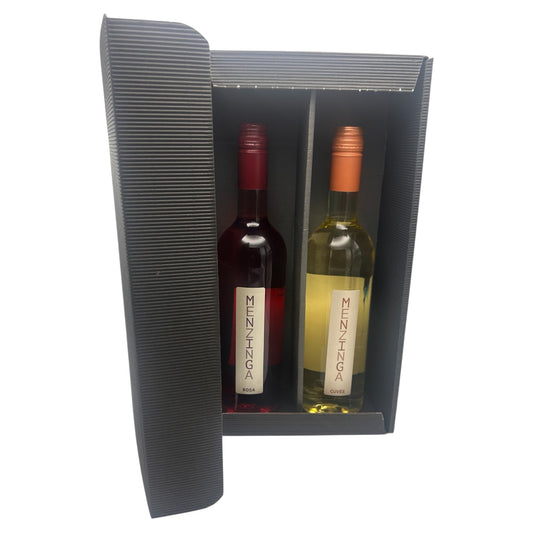 2er Menzinga Geschenkkarton Grau